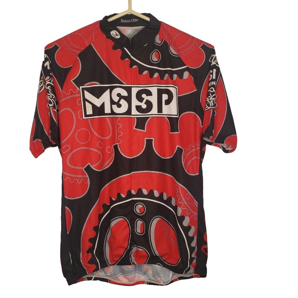 Sugoi Women's XL 2008 MSSP Rona MS Bike Tour Cycling Jersey 1/4 Zip 3 Pockets